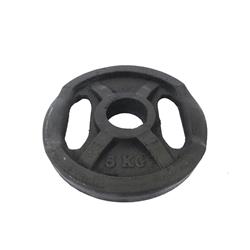 x2 unidades DISCO FUNDICION SONNOS OLIMPICO 5kg x Ø50mm GRIS (con manija)