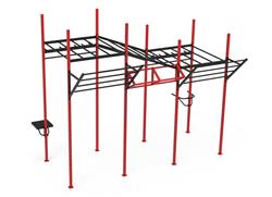 JAULA SONNOS FUNCIONAL MULTIESTACION - 3 MODULOS (amurable al PISO)