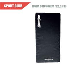 FUNDA COLCHONETA SPORT CLUB GYM 1 NEGRA 1mt x 50cm x 4cm (logo 1 color)