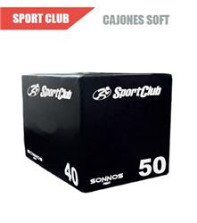 CAJON SPORT CLUB SOFT JUMP BOX 40cm x 50cm x 60cm (mediano)