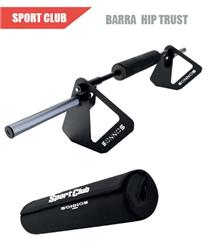 BARRA GLUTEOS HIP THRUST OLIMPICA SPORT CLUB 2,10mts x Ø50mm (sin topes)