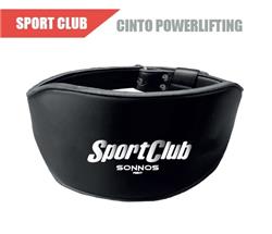 CINTURON SPORT CLUB PROTECCION LUMBAR T2 (cuero sintetico / hebilla metalica)
