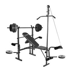 BANCO ARG-150 CON BARRA MANCUERNAS Y DISCOS (2 cajas)