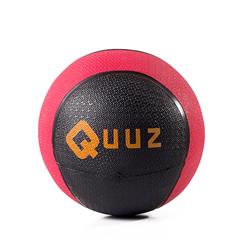 MEDICINE BALL CAUCHO QUUZ 1kg Roja y Negra FB (Con pique)