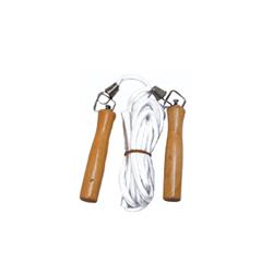 SOGA SALTAR BLANCA MANGO MADERA ATS (movimiento metalico)