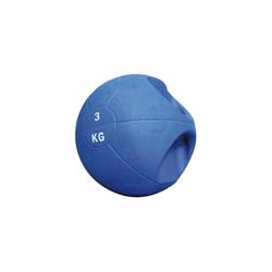 MEDICINE BALL CAUCHO IMPORTADA CON MANIJA 3kg ATS (1/2 pique)