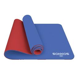 COLCHONETA SONNOS MAT PILATES 160 x 70 x 0,4 cm - Azul/Rojo