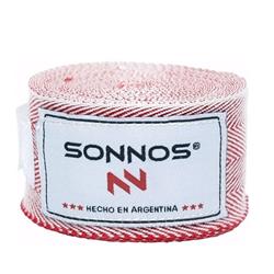 VENDA BOXEO SONNOS COLOR 3mts (venta x par) Rojo .