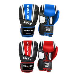 GUANTE SONNOS SGR 2.0 8oz NEGRO (FAB)