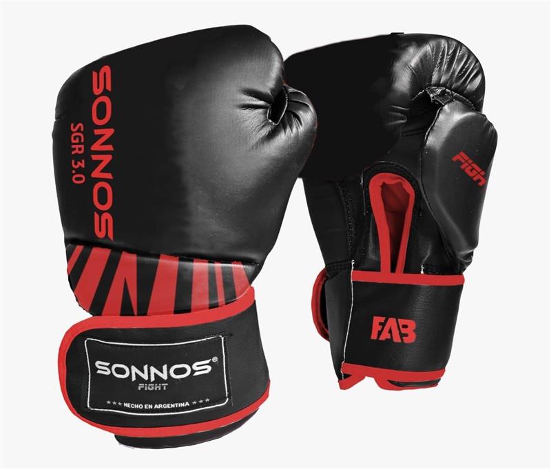 GUANTE BOXEO SONNOS SGR 3.0 12oz (HOMOLOGADO RECREATIVO) Rojo - 