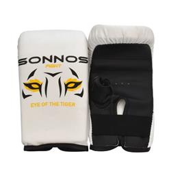 GUANTIN BOXEO SONNOS KIDS LION T1 (con elastico) Blanco -