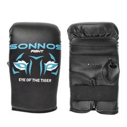 GUANTIN BOXEO SONNOS KIDS LION T2 (con elastico) Negro -