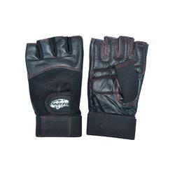 GUANTE FITNESS PROYEC CUERO art 229 (costuras rojas)