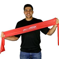 CINTA ELASTICA GO BAND ROJO 12,5CM X 1,5mts (sin latex)