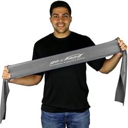 CINTA ELASTICA GO BAND PLATEADO 12,5CM X 1,5mts (sin latex)