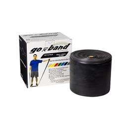 CINTA ELASTICA GO BAND 12,7CM x Mts. NEGRO (sin latex)