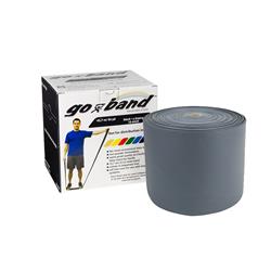 CINTA ELASTICA GO BAND 12,7CM x Mts. PLATEADO (sin latex)