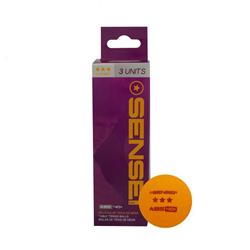 PELOTA PING PONG SENSEI NARANJA NEW 3* x 3unid