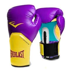 Guante Boxeo Everlast Pro Style Elite Violeta / Amarillo (12oz 14oz)