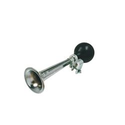 BOCINA TROMPETA CROMADA RECTA