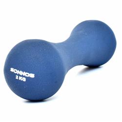 MANCUERNA ANATOMICA RECUBIERTA NEOPRENE 2kg SONNOS (Azul)