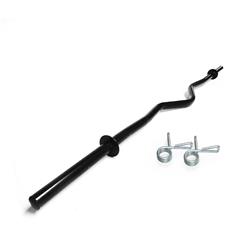 SET BARRA EZ SONNOS HUECA NEGRA 1,20mts x Ø25mm (CON topes)